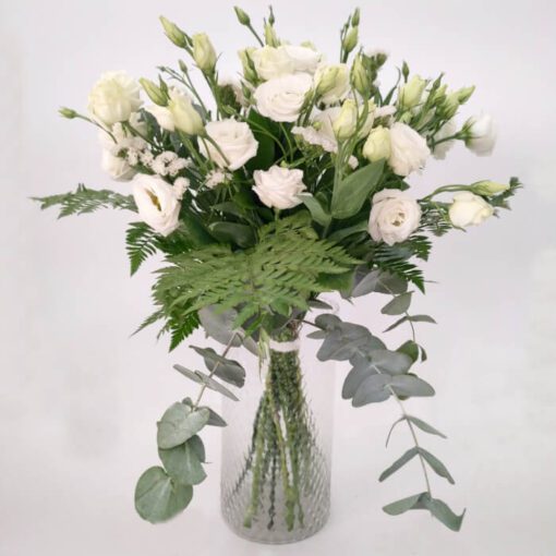 Ramo de 10 Lisianthus Blancos