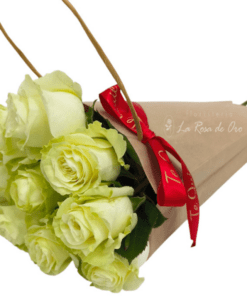 regalar rosas blancas