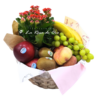 Jardín Frutal: cesta de frutas frescas con planta