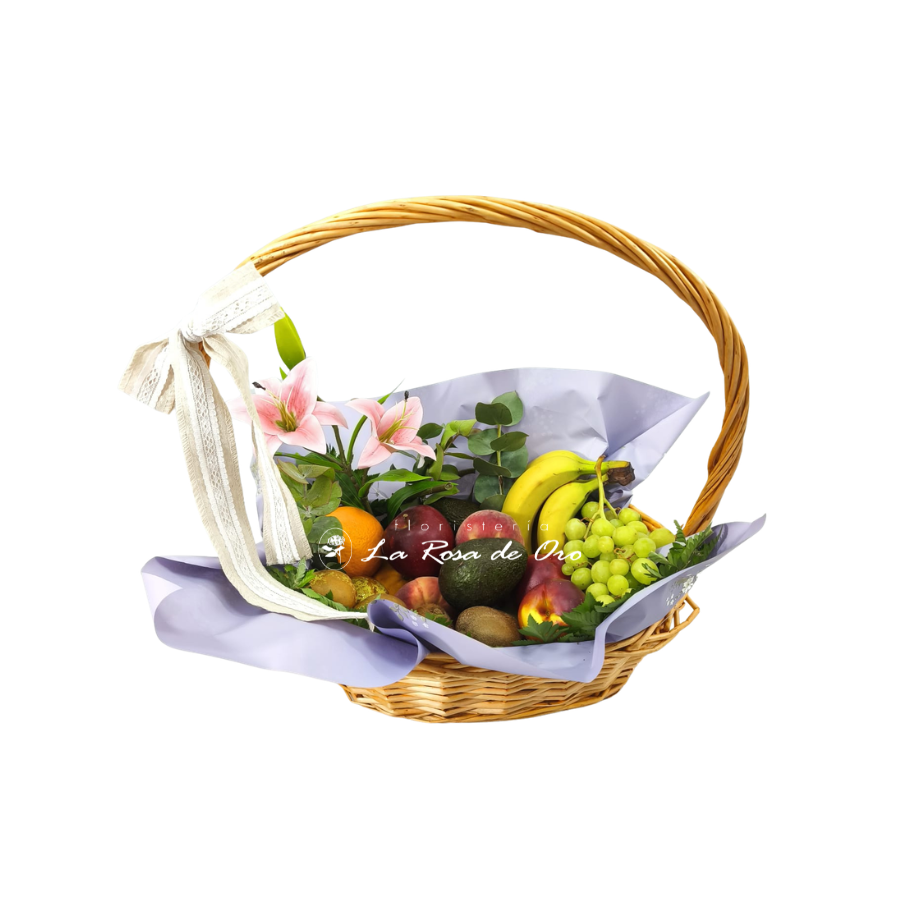 Momento Frutal, Cesta de frutas y flores en Aljarafe
