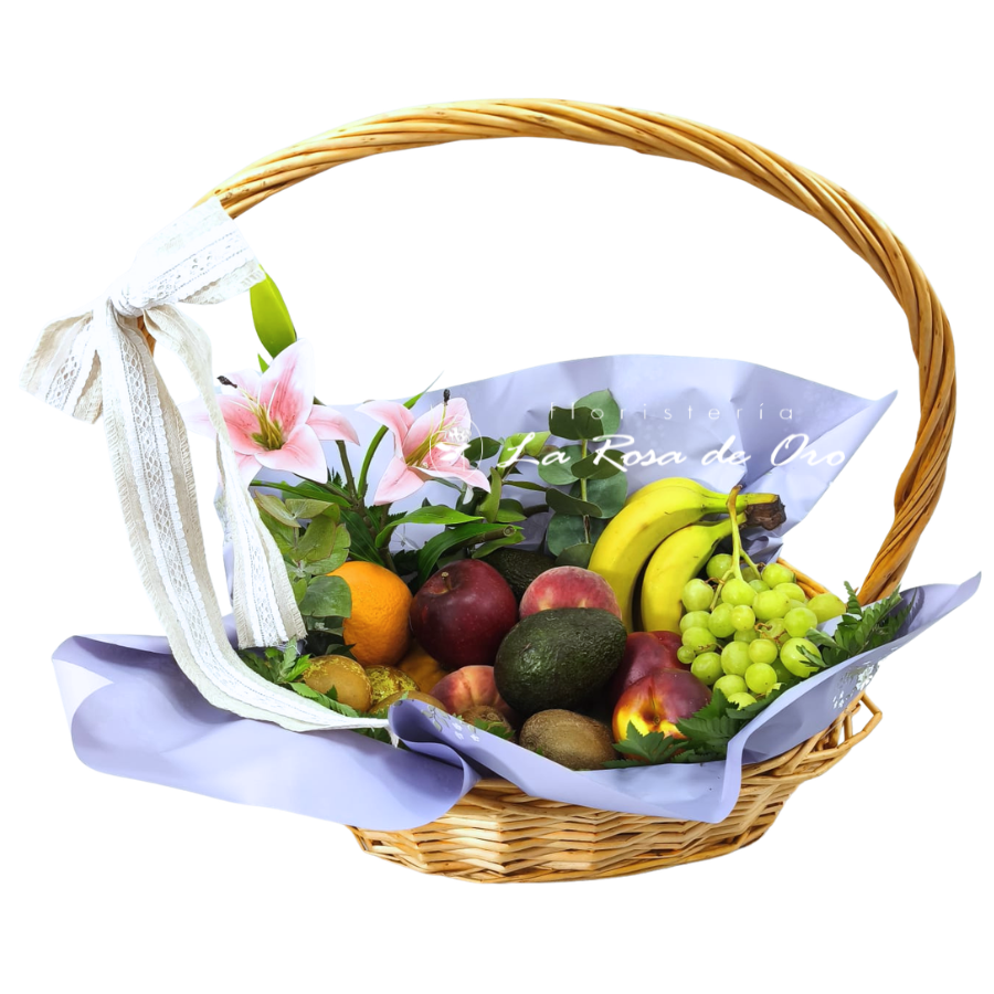 Momento Frutal, Cesta de frutas y flores en Aljarafe