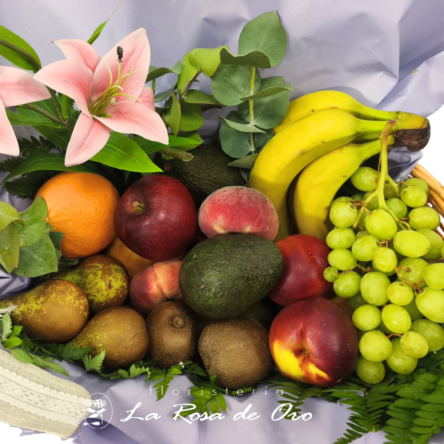 Momento Frutal, Cesta de frutas y flores en Aljarafe