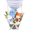 Un Viaje de Ternura – Cesta de nacimiento con peluche, flores y chocolates